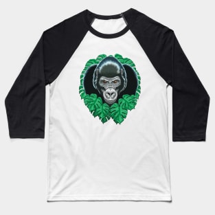 Gorilla Face Baseball T-Shirt